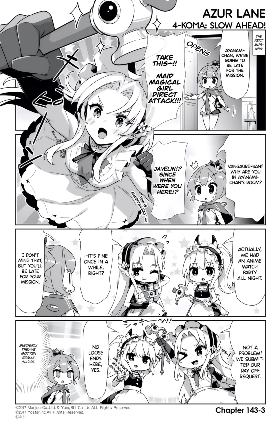 Azur Lane 4-koma: Slow Ahead Chapter 143 page 3 - Chapter 143: Vanguard