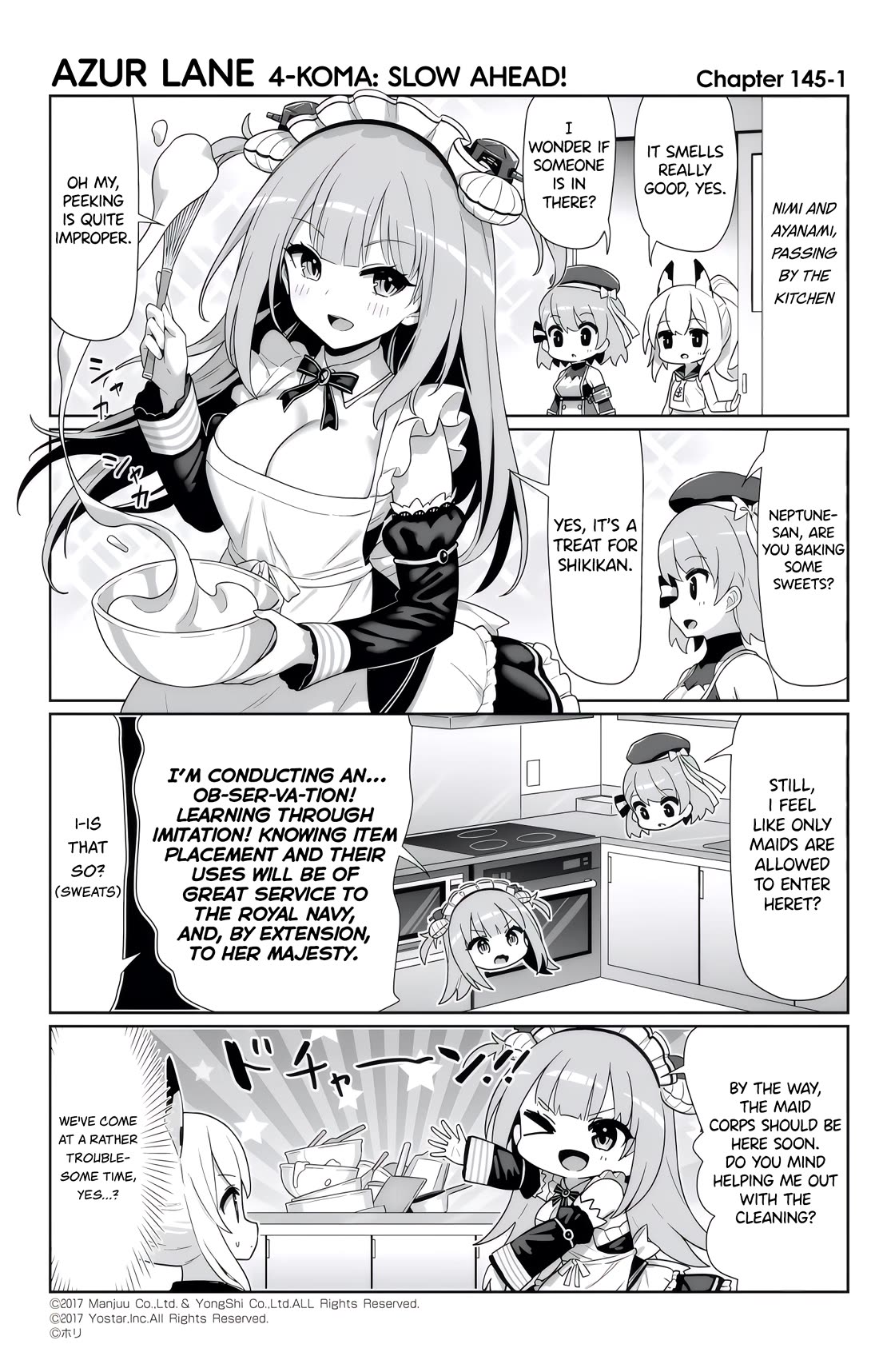 Azur Lane 4-koma: Slow Ahead Chapter 145 page 1 - Chapter 145: Neptune
