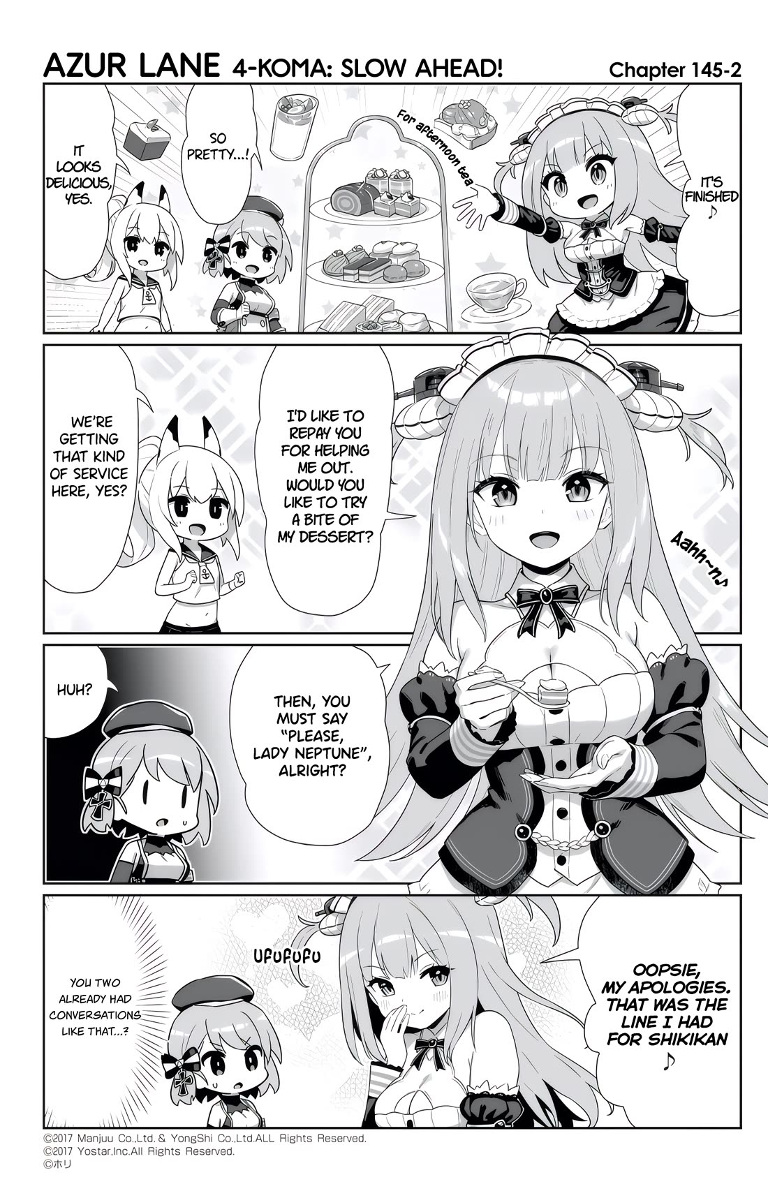 Azur Lane 4-koma: Slow Ahead Chapter 145 page 2 - Chapter 145: Neptune