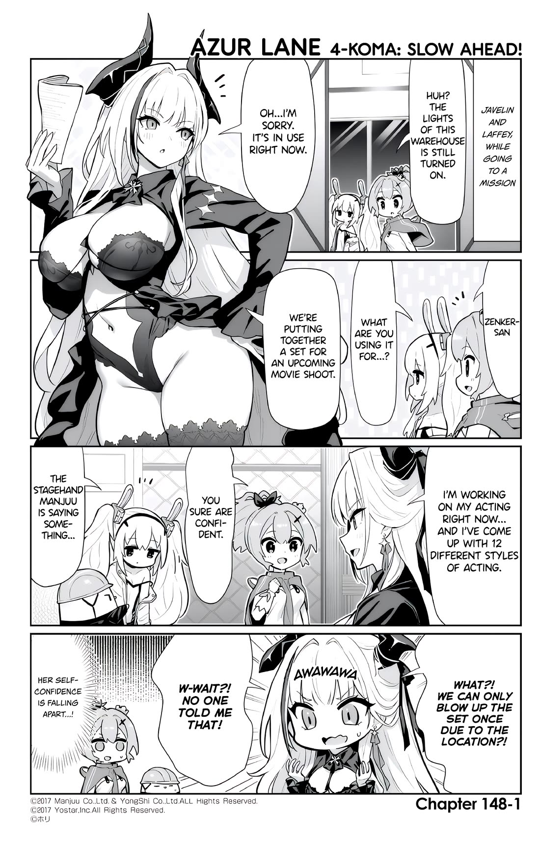 Azur Lane 4-koma: Slow Ahead Chapter 148 page 1 - Chapter 148: Admiral Zenker