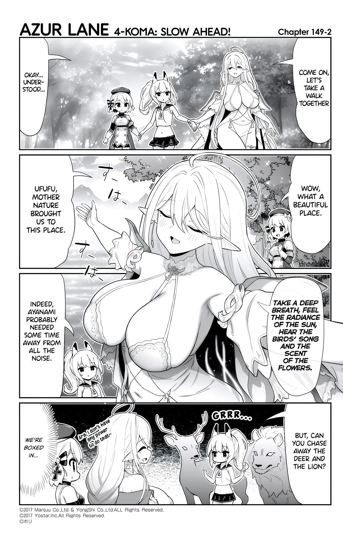 Azur Lane 4-koma: Slow Ahead Chapter 149 page 2 - Chapter 149: Gouden Leeuw
