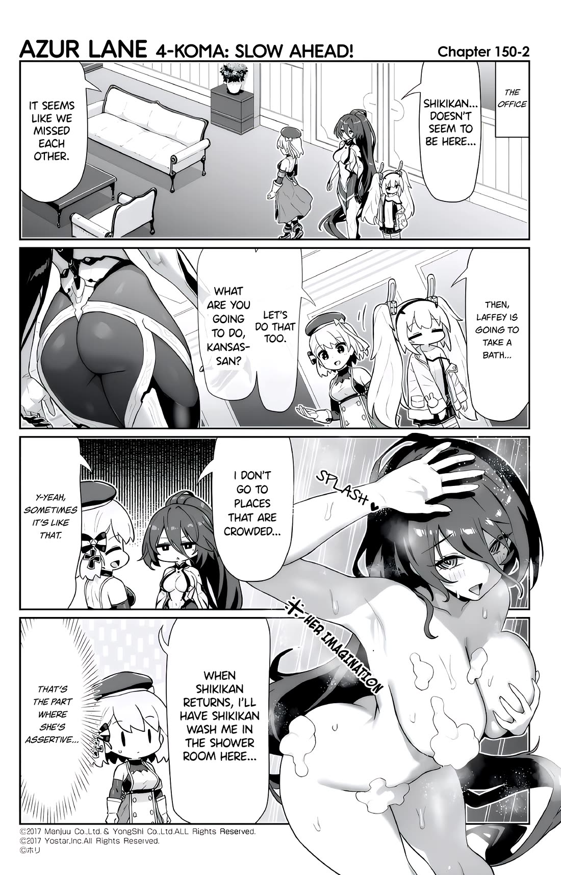 Azur Lane 4-koma: Slow Ahead Chapter 150 page 2 - Chapter 150: Kansas
