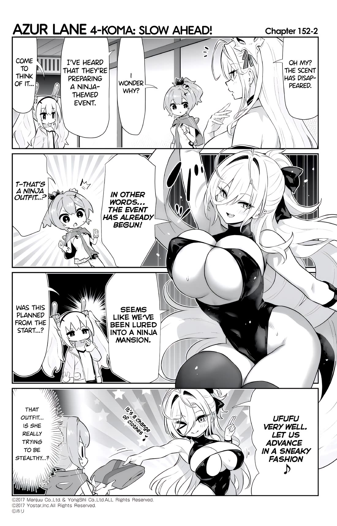 Azur Lane 4-koma: Slow Ahead Chapter 152 page 2 - Chapter 152: Hakuhou