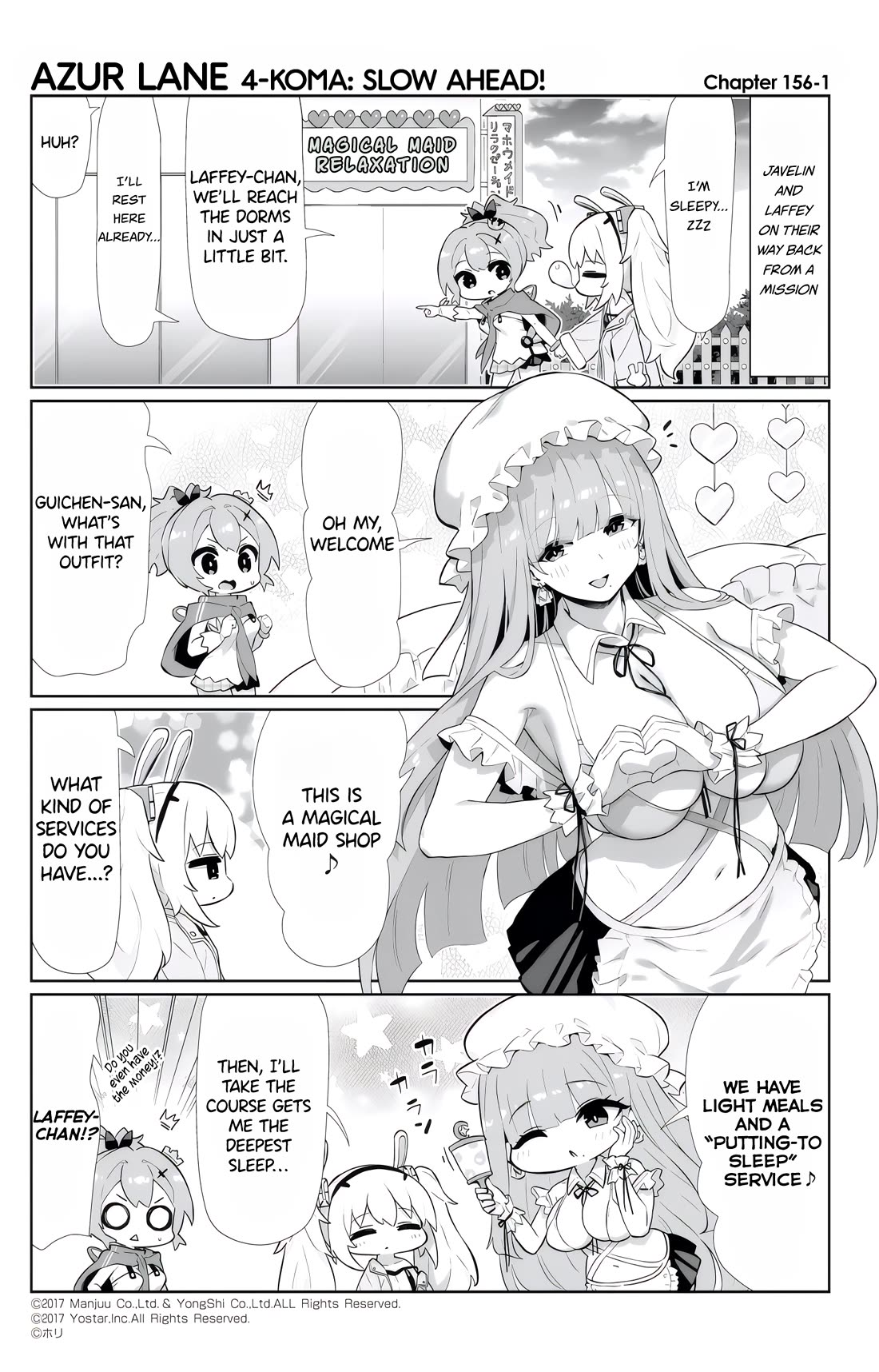 Azur Lane 4-koma: Slow Ahead Chapter 156 page 1 - Chapter 156: Guichen