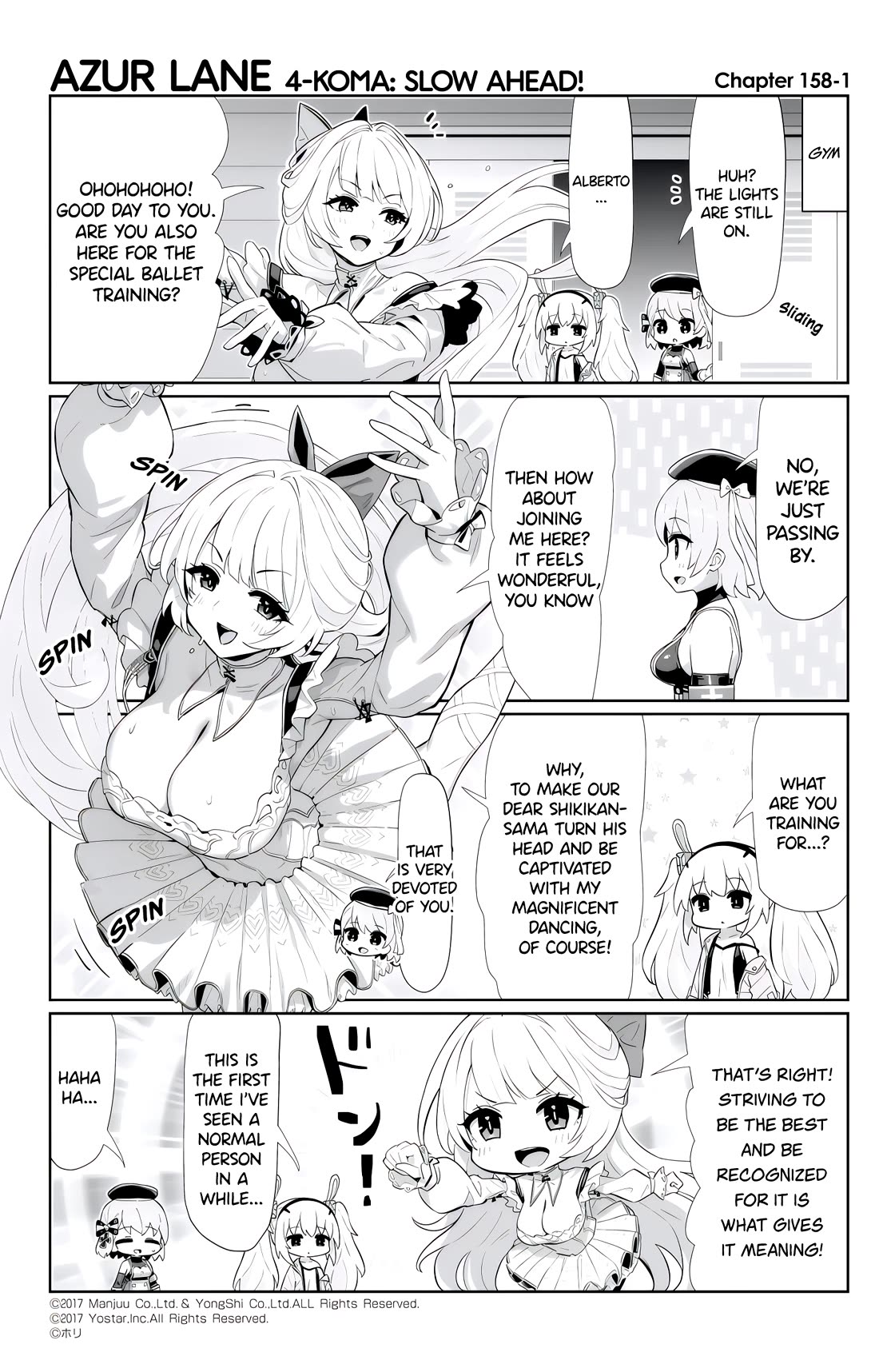 Azur Lane 4-koma: Slow Ahead Chapter 158 page 1 - Chapter 158: Alberto di Giussano