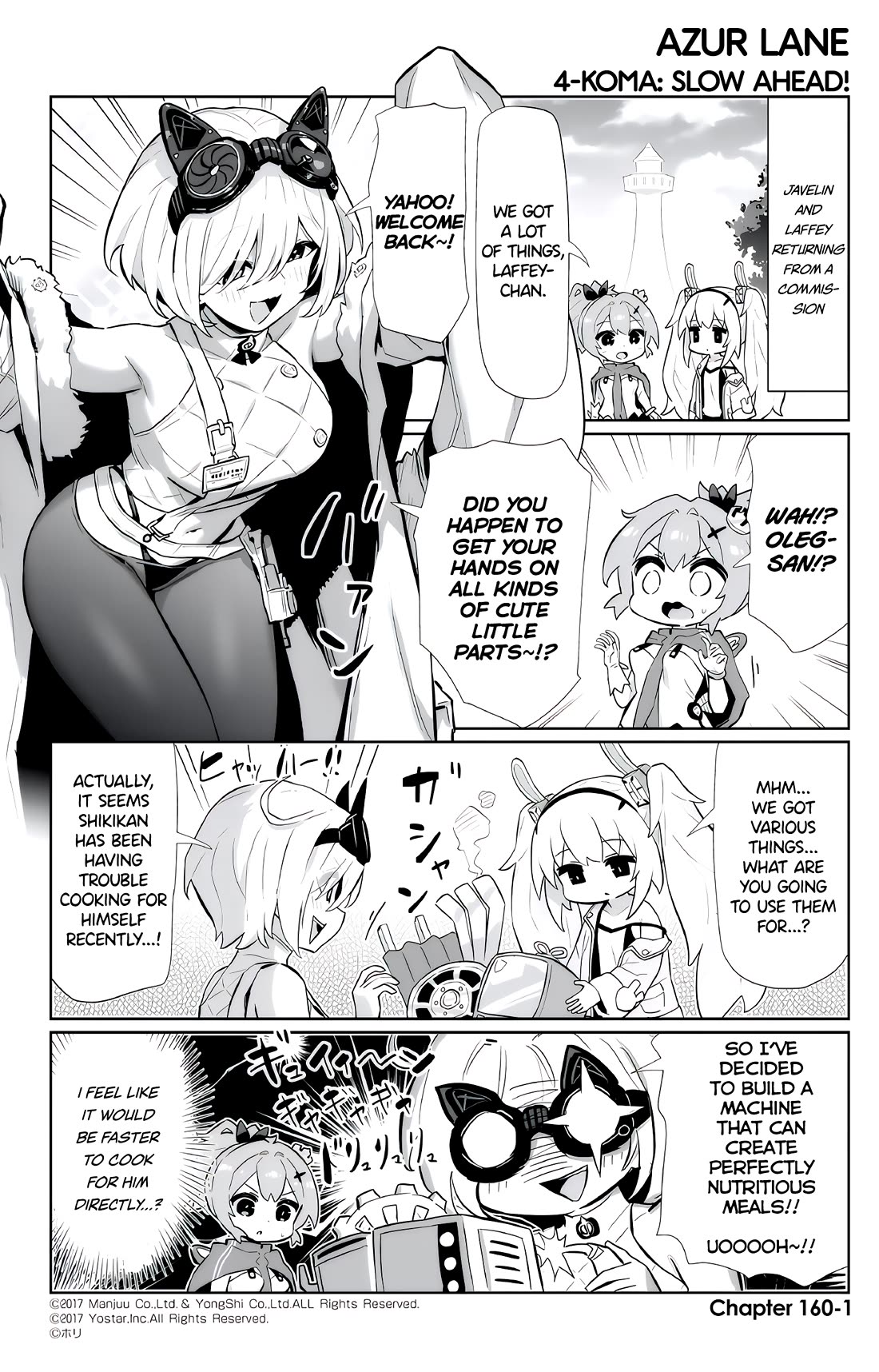 Azur Lane 4-koma: Slow Ahead Chapter 160 page 1 - Chapter 160: Oleg & Bogatyr