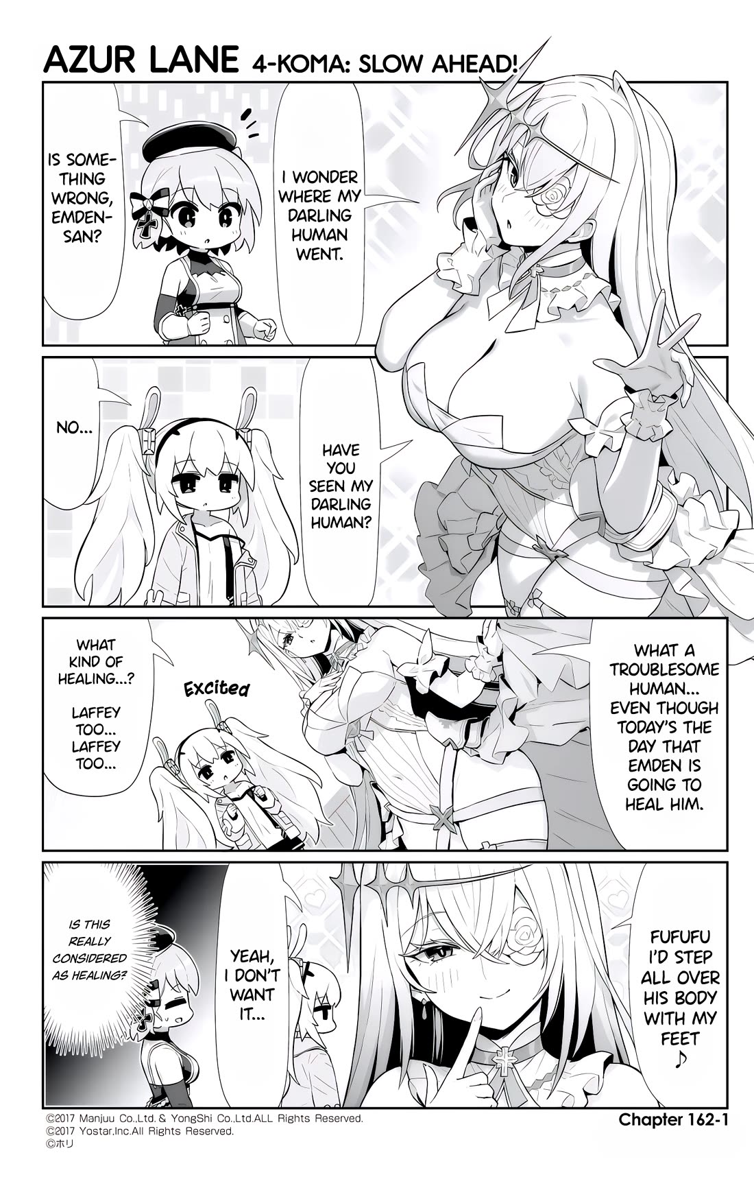 Azur Lane 4-koma: Slow Ahead Chapter 162 page 1 - Chapter 162: Emden