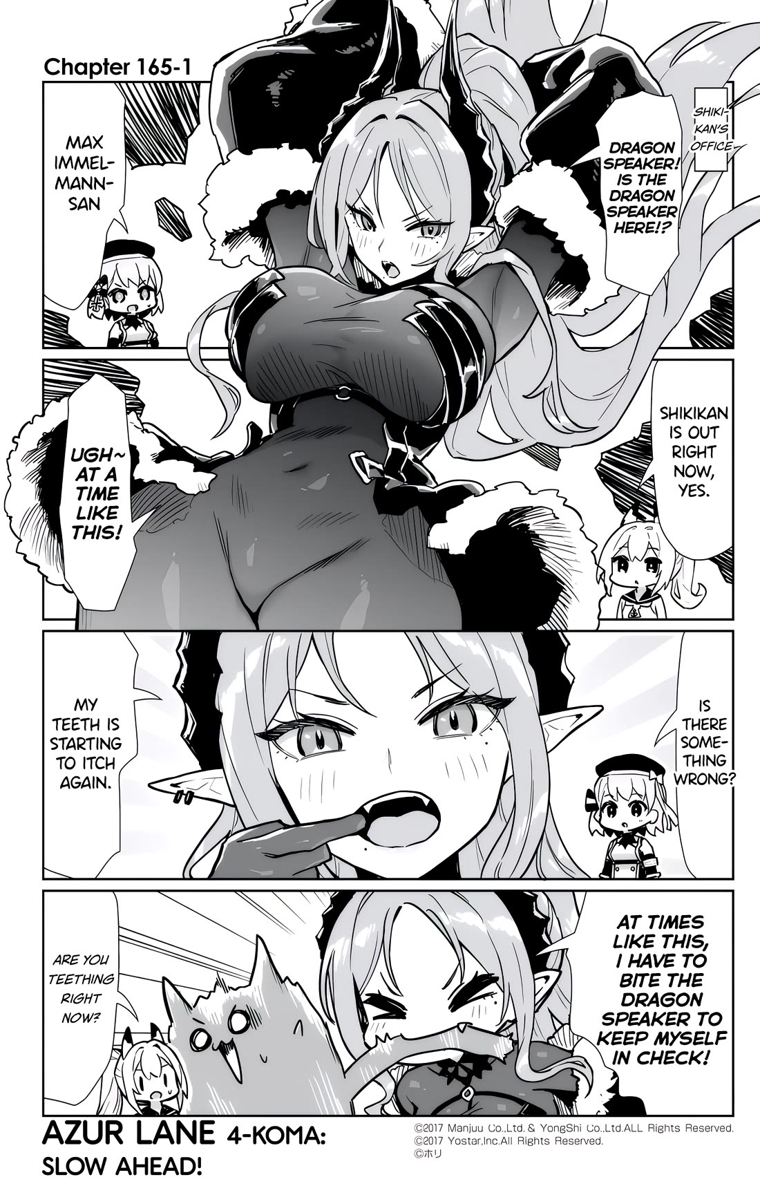 Azur Lane 4-koma: Slow Ahead Chapter 165 page 1 - Chapter 165: Max Immelmann