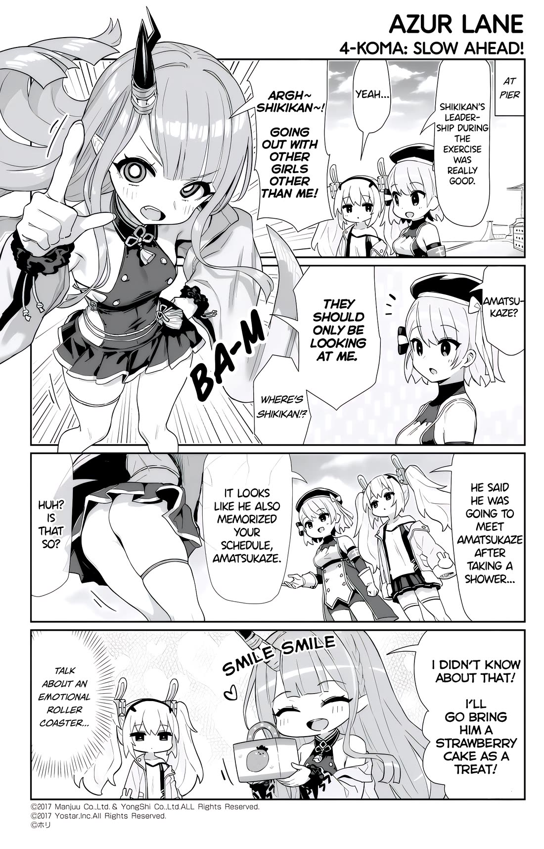 Azur Lane 4-koma: Slow Ahead Chapter 166 page 1 - Chapter 166: Amatsukaze
