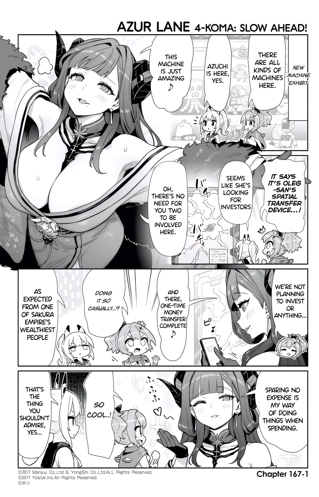 Azur Lane 4-koma: Slow Ahead Chapter 167 page 1 - Chapter 167: Azuchi