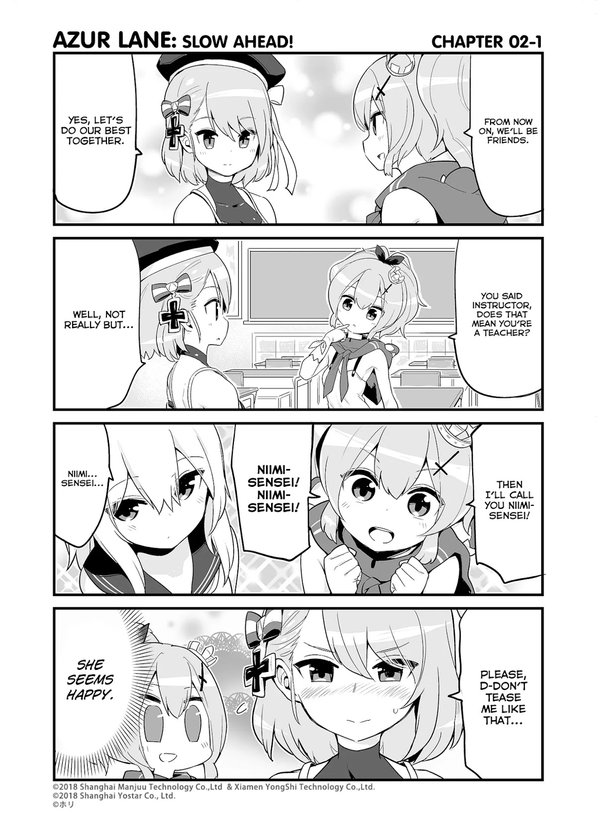 Azur Lane 4-koma: Slow Ahead Chapter 2 page 1 - Chapter 2
