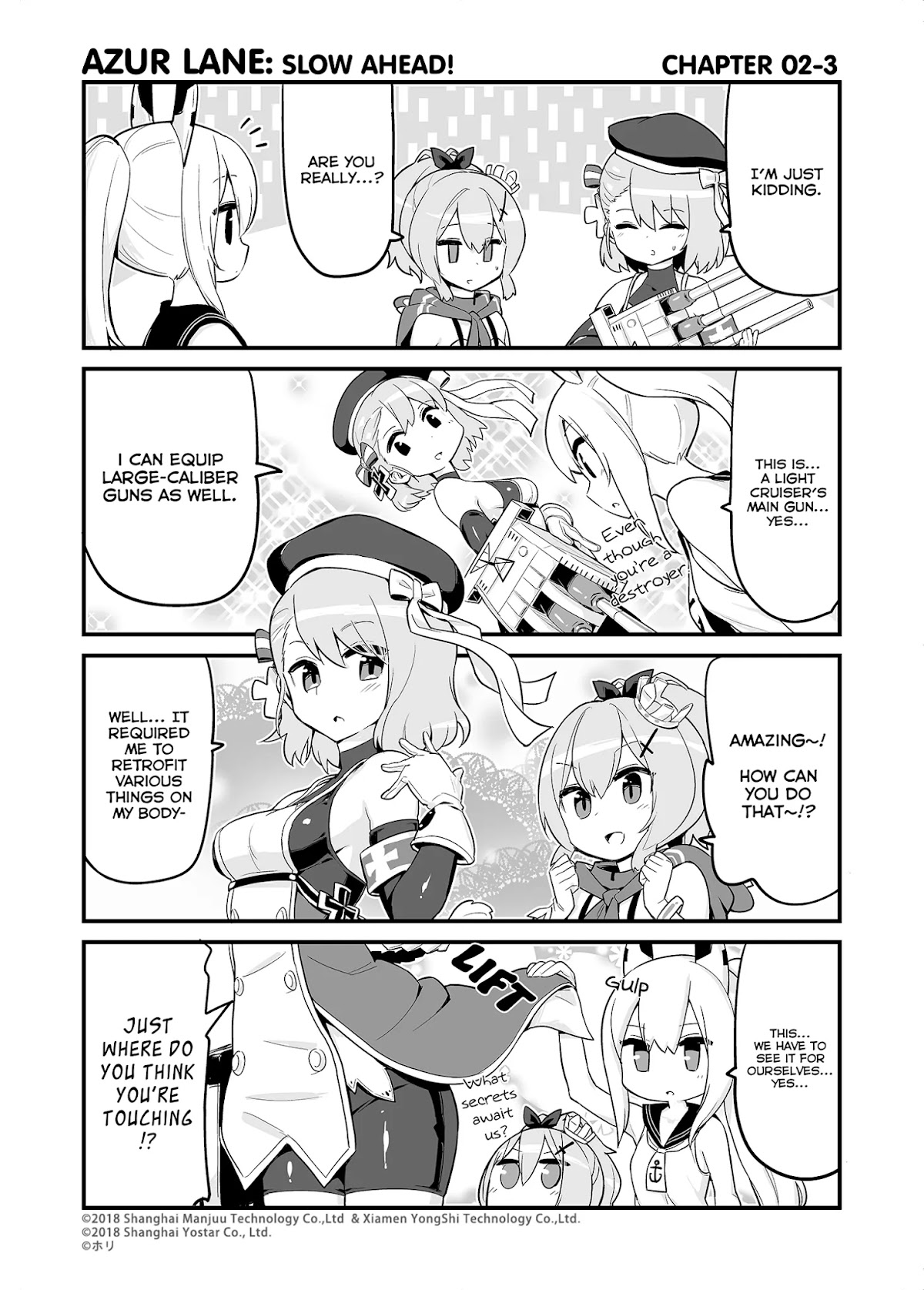 Azur Lane 4-koma: Slow Ahead Chapter 2 page 3 - Chapter 2