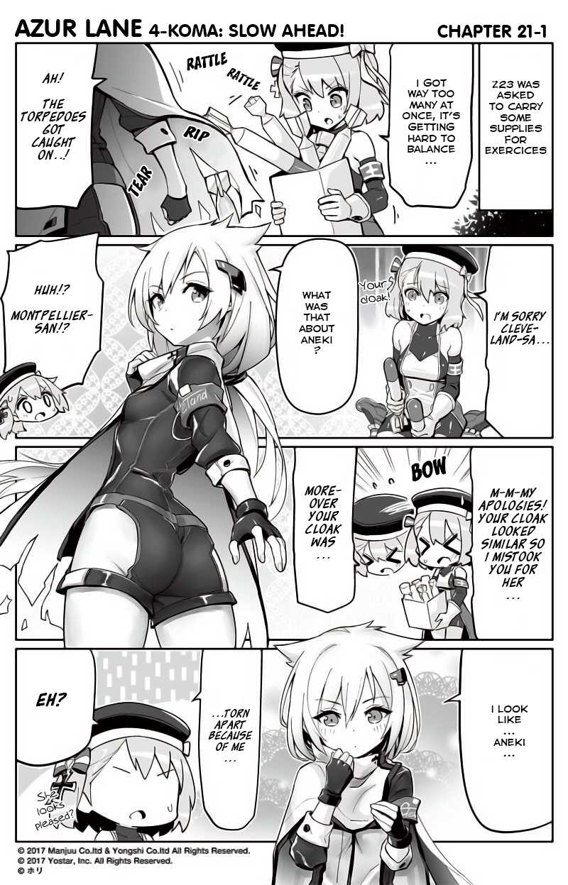 Azur Lane 4-koma: Slow Ahead Chapter 21 page 1 - Chapter 21