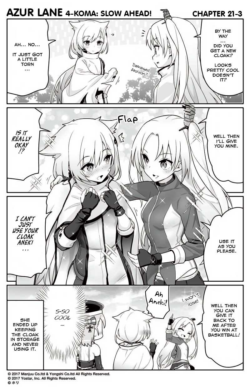 Azur Lane 4-koma: Slow Ahead Chapter 21 page 3 - Chapter 21