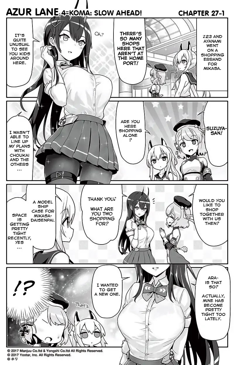 Azur Lane 4-koma: Slow Ahead Chapter 27 page 1 - Chapter 27