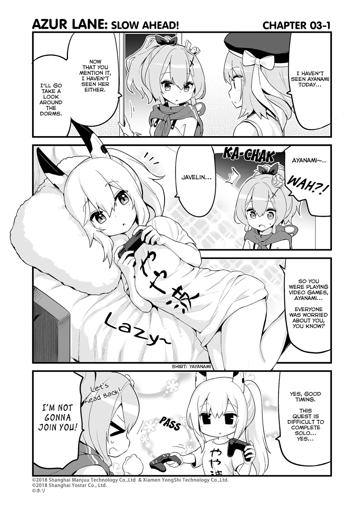 Azur Lane 4-koma: Slow Ahead Chapter 3 page 1 - Chapter 3