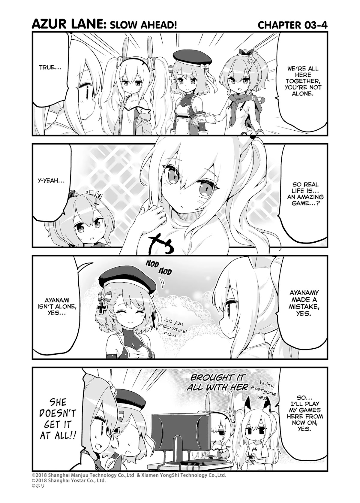 Azur Lane 4-koma: Slow Ahead Chapter 3 page 4 - Chapter 3