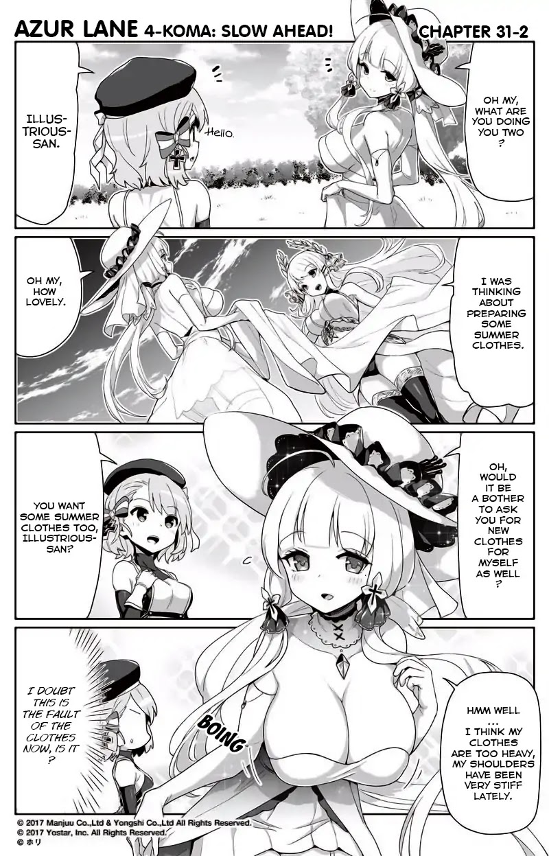Azur Lane 4-koma: Slow Ahead Chapter 31 page 2 - Chapter 31