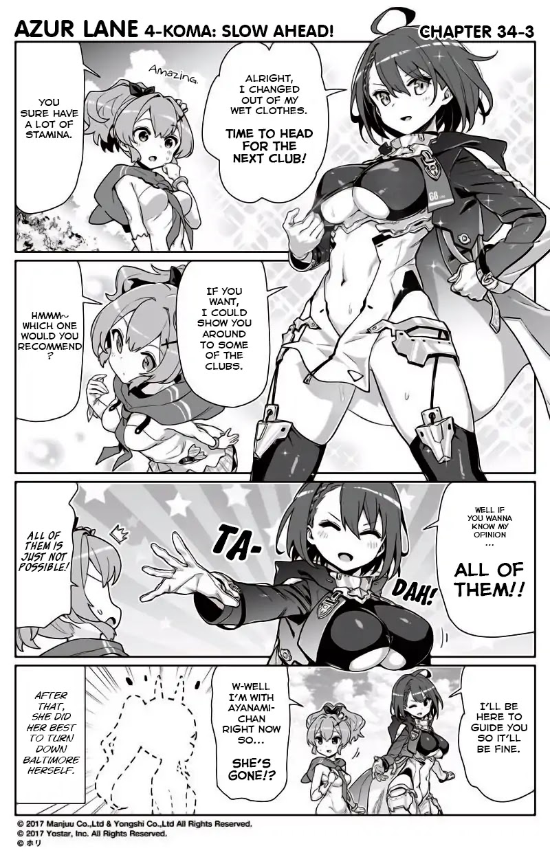 Azur Lane 4-koma: Slow Ahead Chapter 34 page 3 - Chapter 34