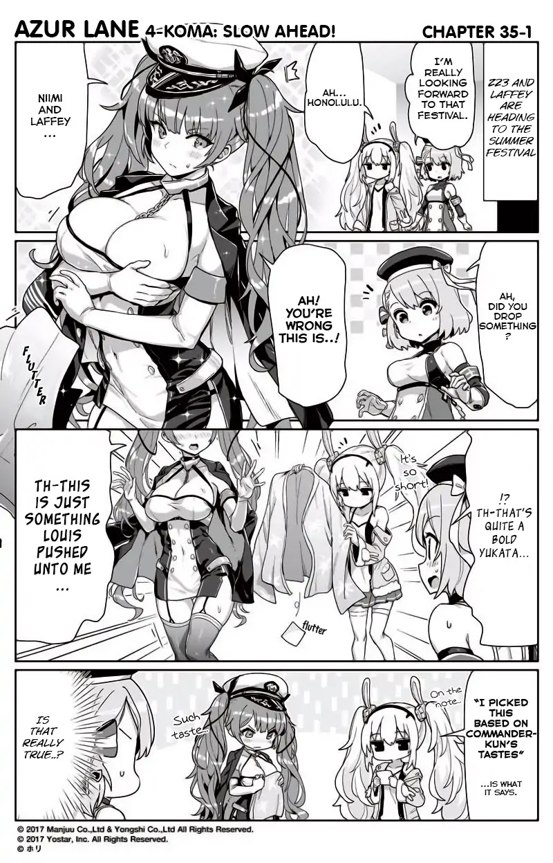 Azur Lane 4-koma: Slow Ahead Chapter 35 page 1 - Chapter 35
