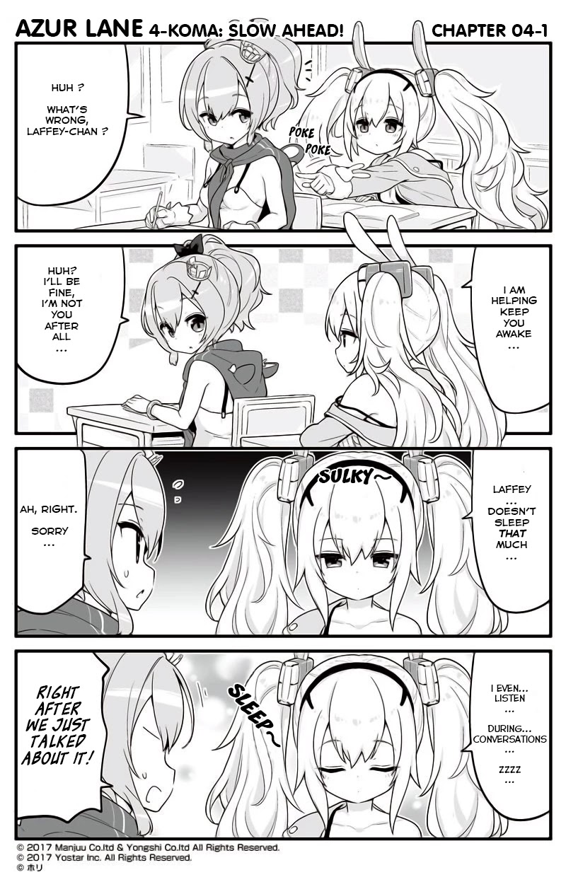 Azur Lane 4-koma: Slow Ahead Chapter 4 page 1 - Chapter 4