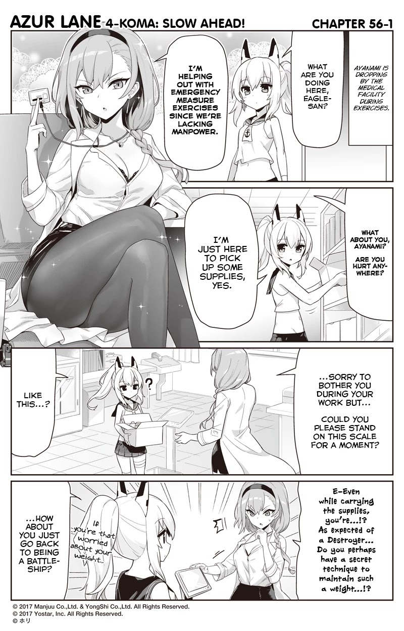 Azur Lane 4-koma: Slow Ahead Chapter 56 page 1 - Chapter 56