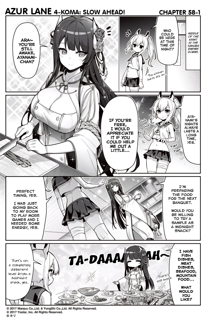 Azur Lane 4-koma: Slow Ahead Chapter 58 page 1 - Chapter 58
