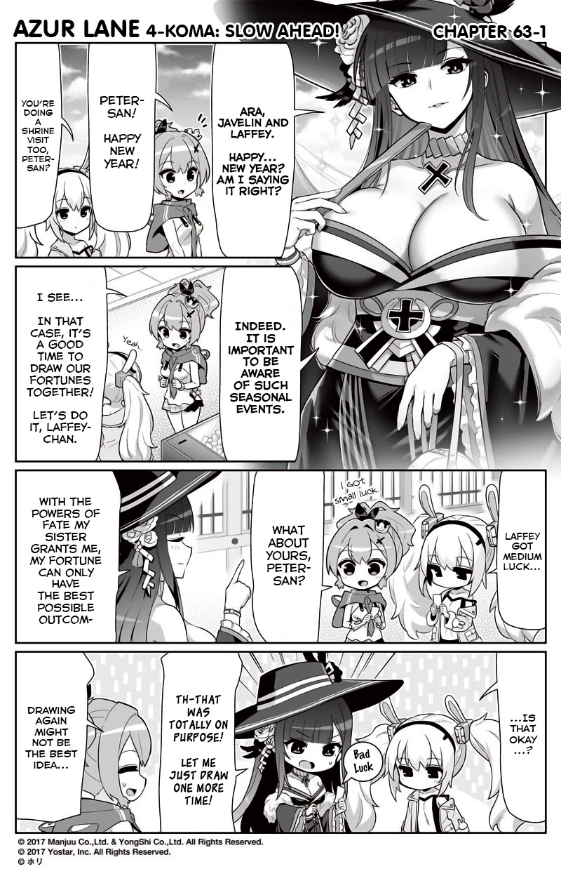 Azur Lane 4-koma: Slow Ahead Chapter 63 page 1 - Chapter 63