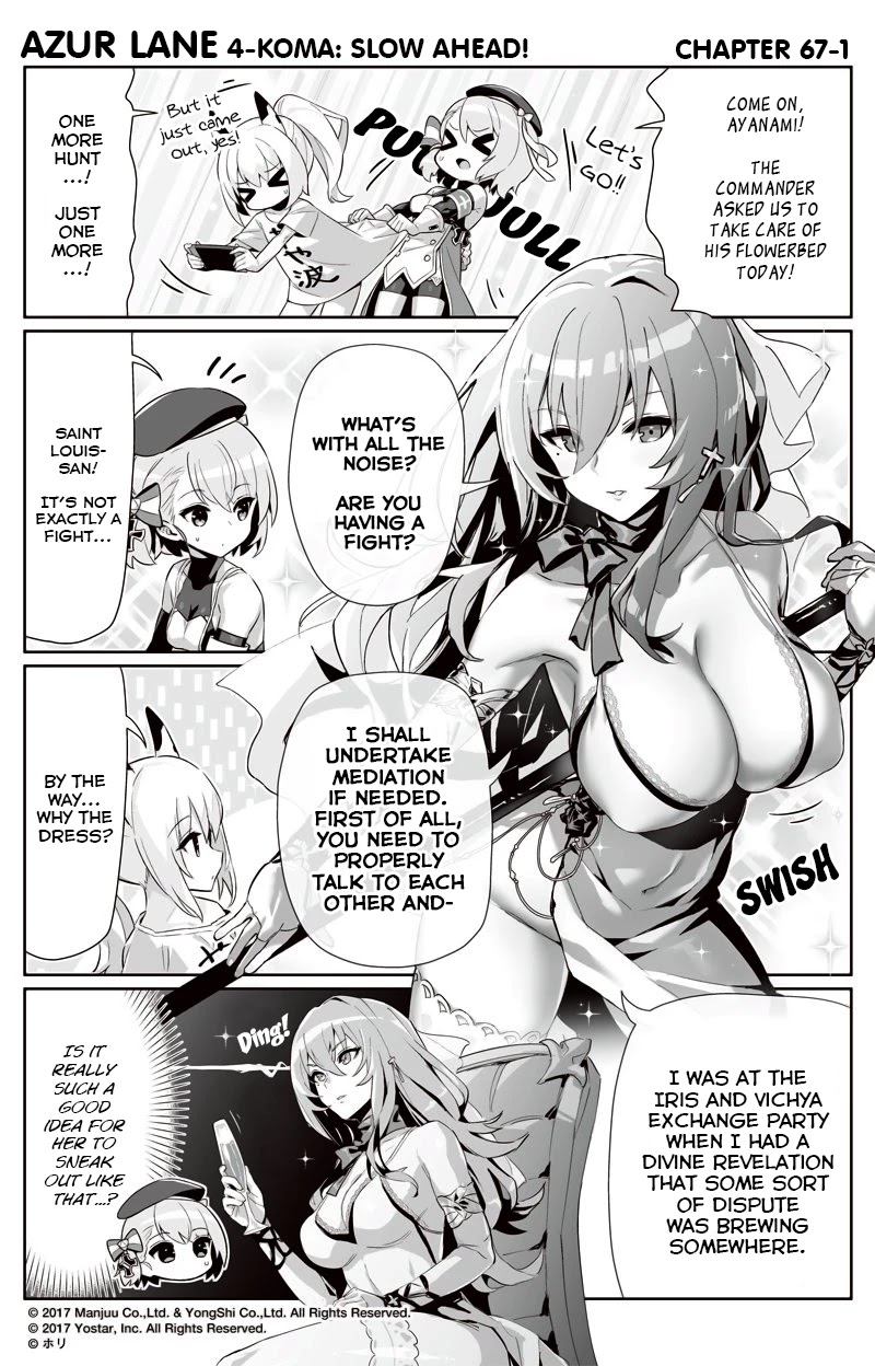 Azur Lane 4-koma: Slow Ahead Chapter 67 page 1 - Chapter 67