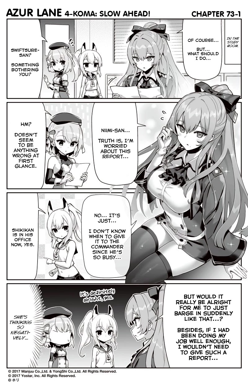 Azur Lane 4-koma: Slow Ahead Chapter 73 page 1 - Chapter 73