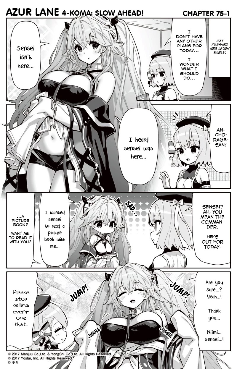 Azur Lane 4-koma: Slow Ahead Chapter 75 page 1 - Chapter 75