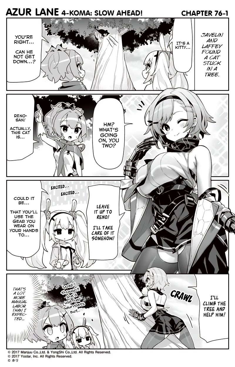 Azur Lane 4-koma: Slow Ahead Chapter 76 page 1 - Chapter 76