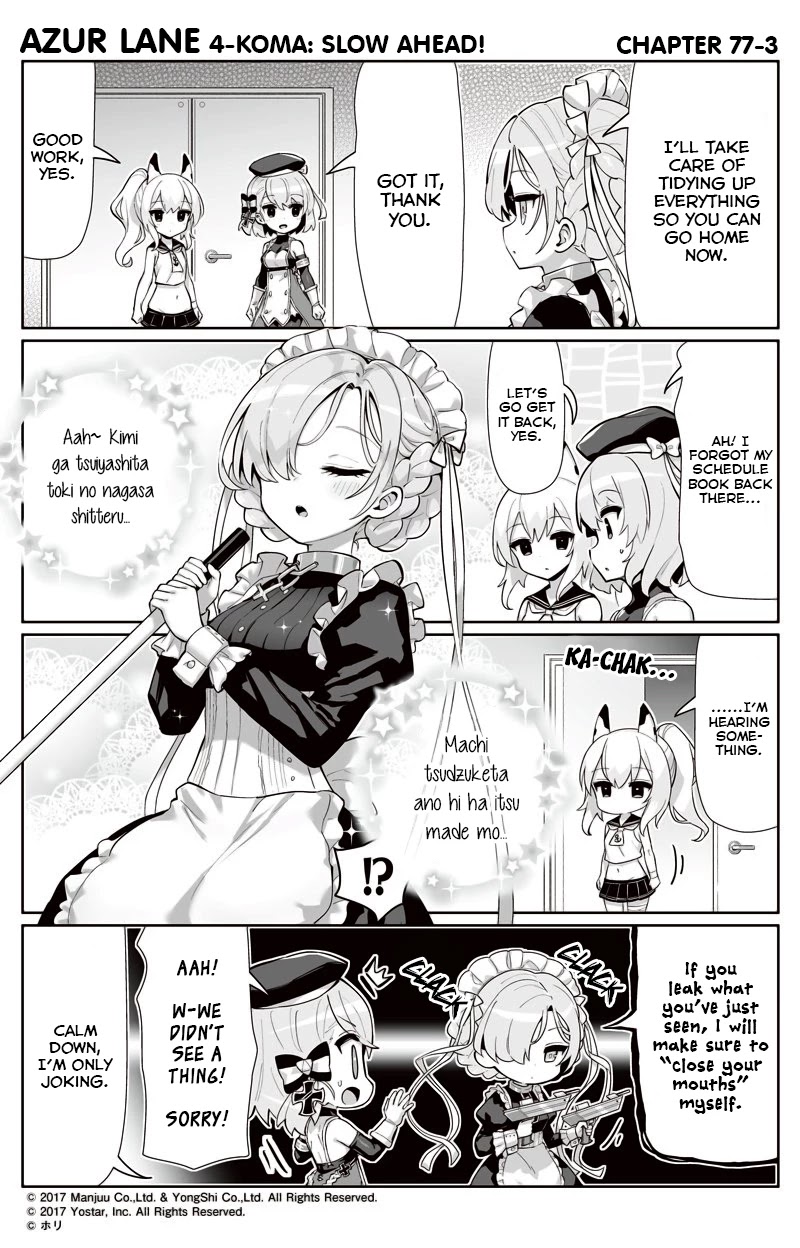 Azur Lane 4-koma: Slow Ahead Chapter 77 page 3 - Chapter 77