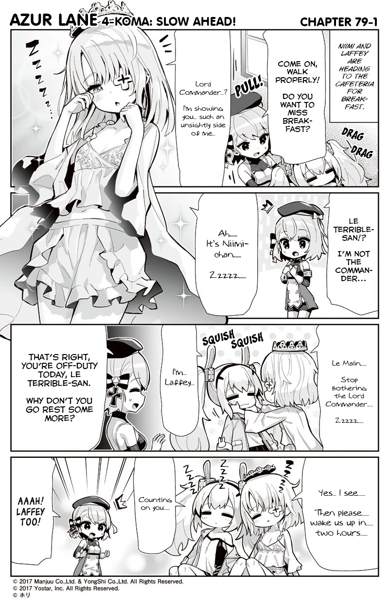 Azur Lane 4-koma: Slow Ahead Chapter 79 page 1 - Chapter 79