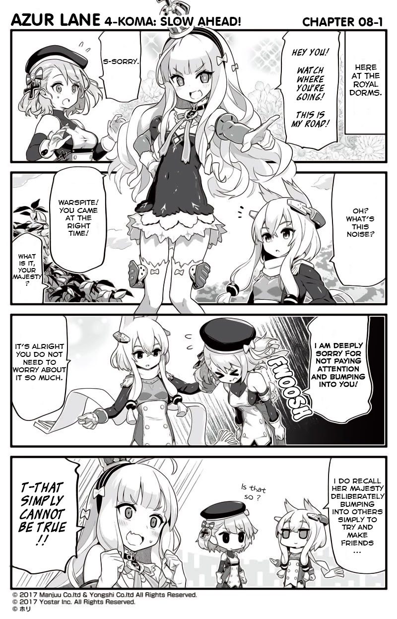 Azur Lane 4-koma: Slow Ahead Chapter 8 page 1 - Chapter 8