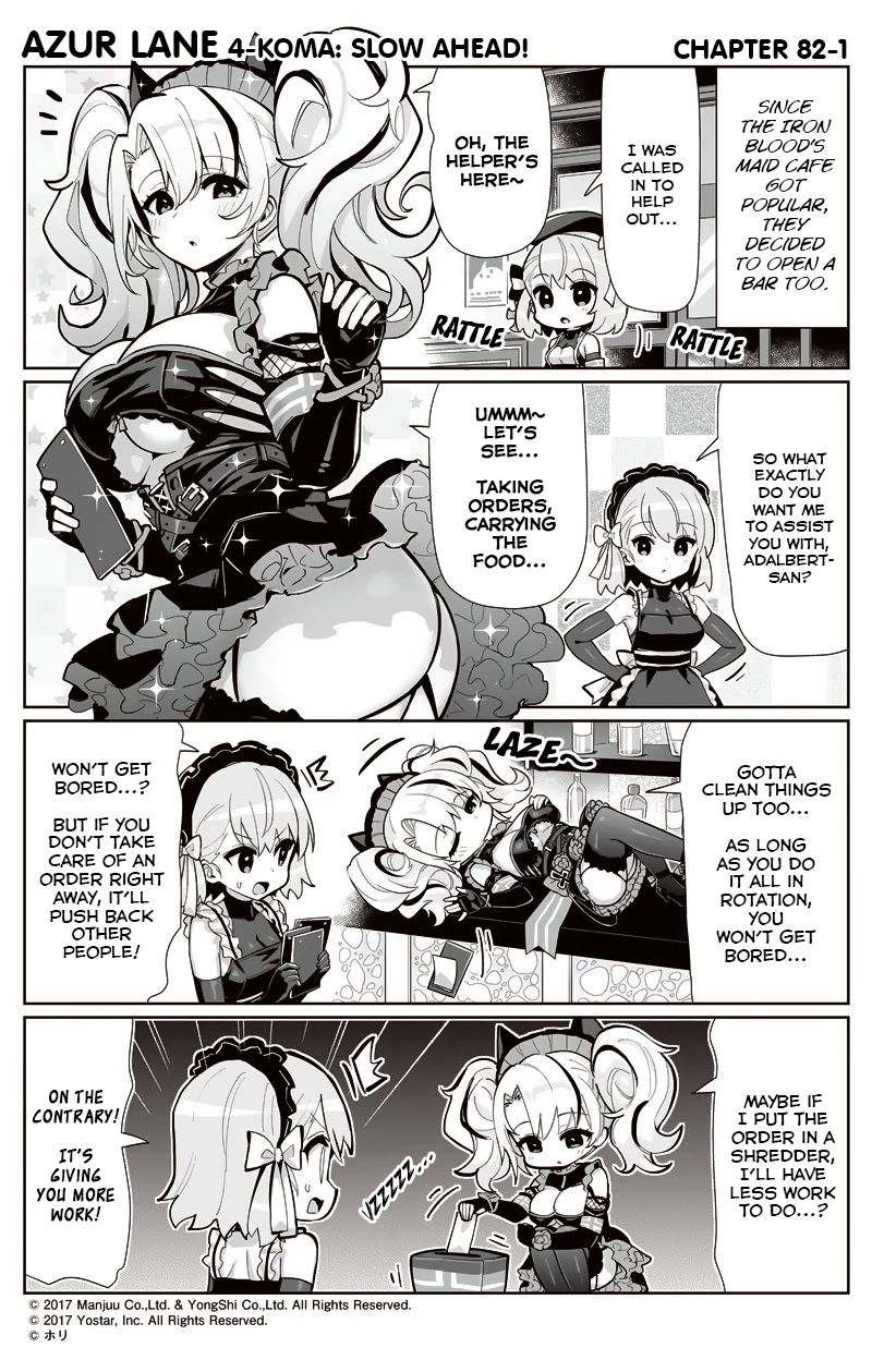 Azur Lane 4-koma: Slow Ahead Chapter 82 page 1 - Chapter 82