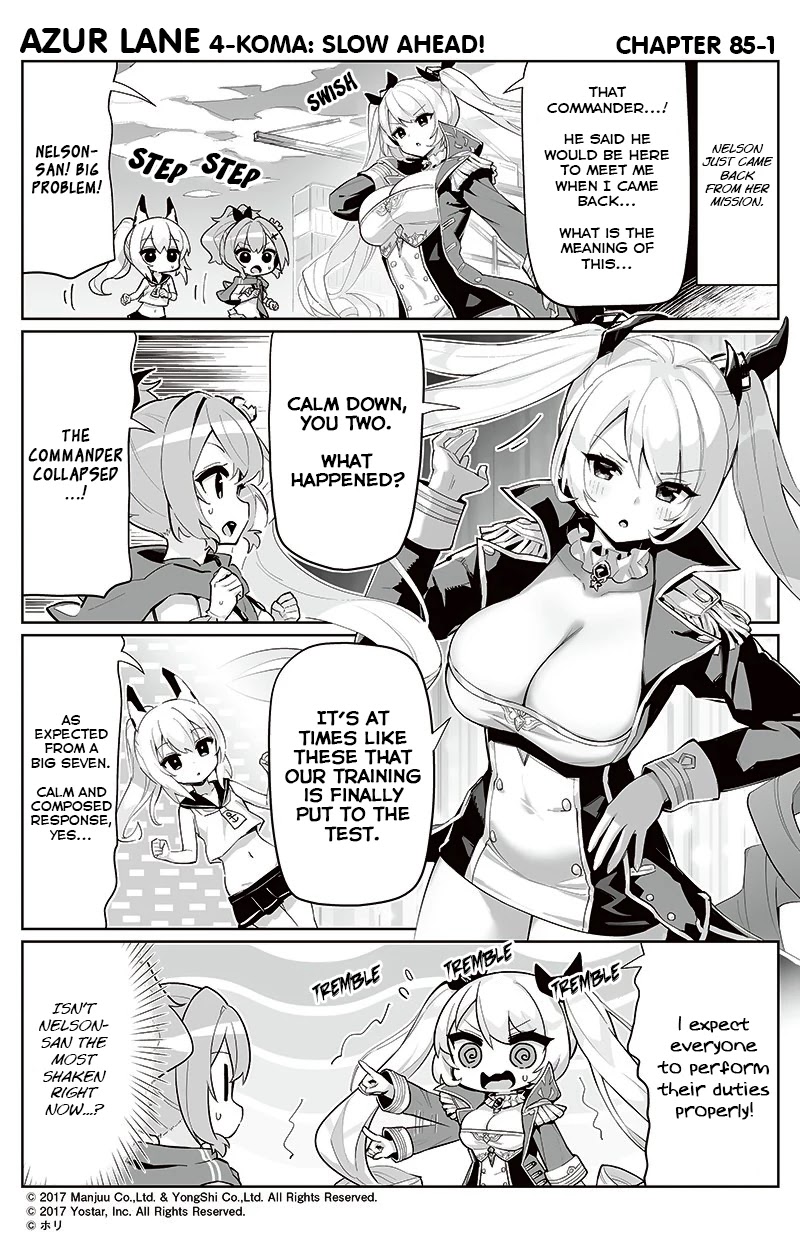 Azur Lane 4-koma: Slow Ahead Chapter 85 page 1 - Chapter 85