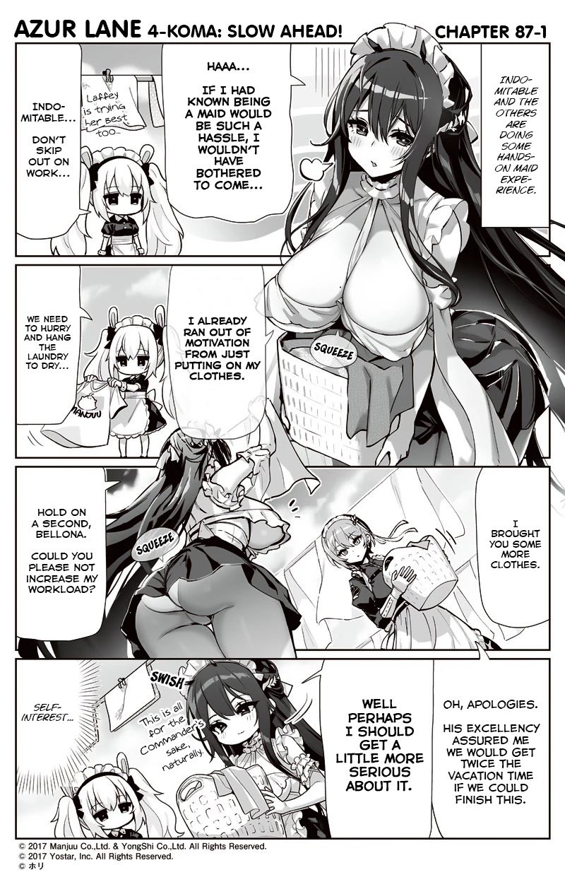 Azur Lane 4-koma: Slow Ahead Chapter 87 page 1 - Chapter 87