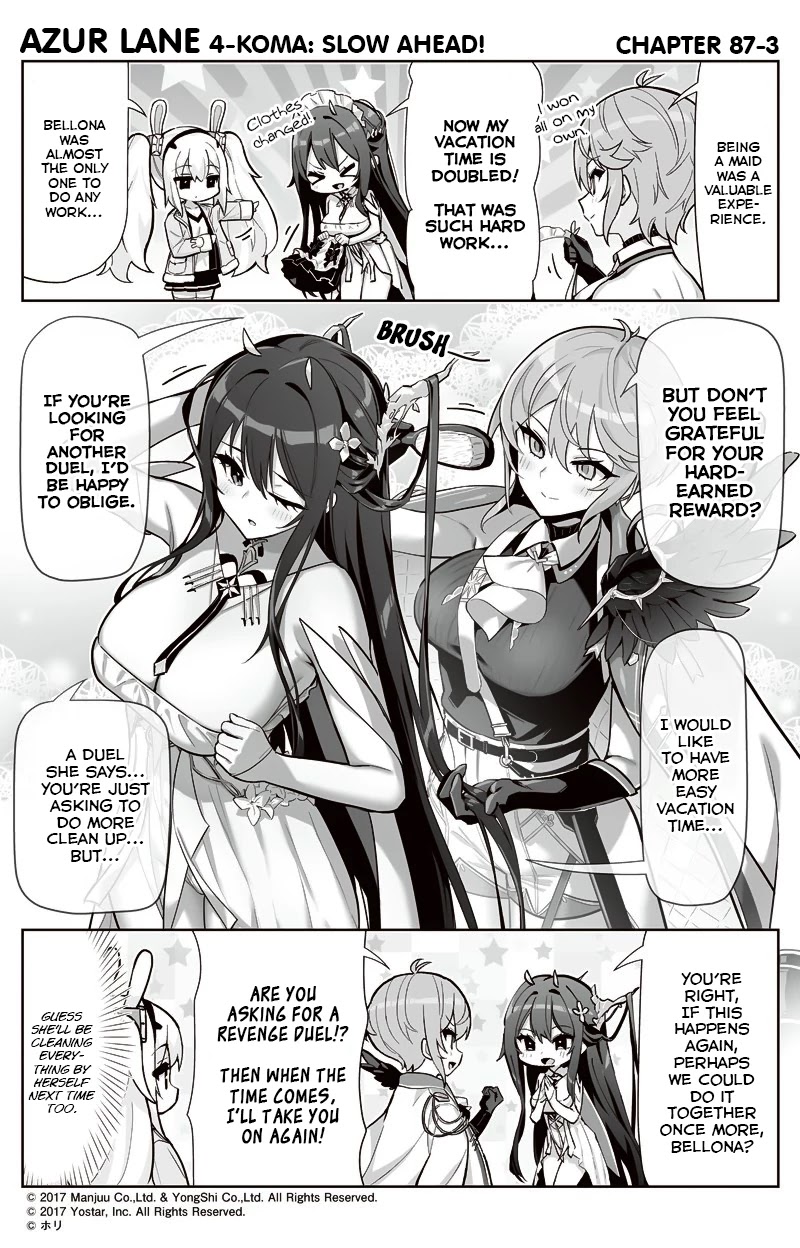 Azur Lane 4-koma: Slow Ahead Chapter 87 page 3 - Chapter 87