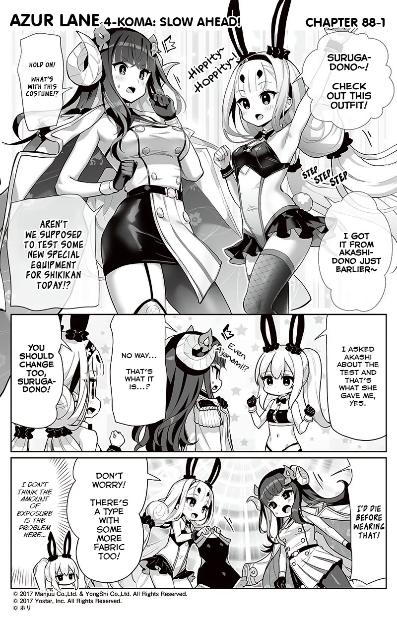 Azur Lane 4-koma: Slow Ahead Chapter 88 page 1 - Chapter 88