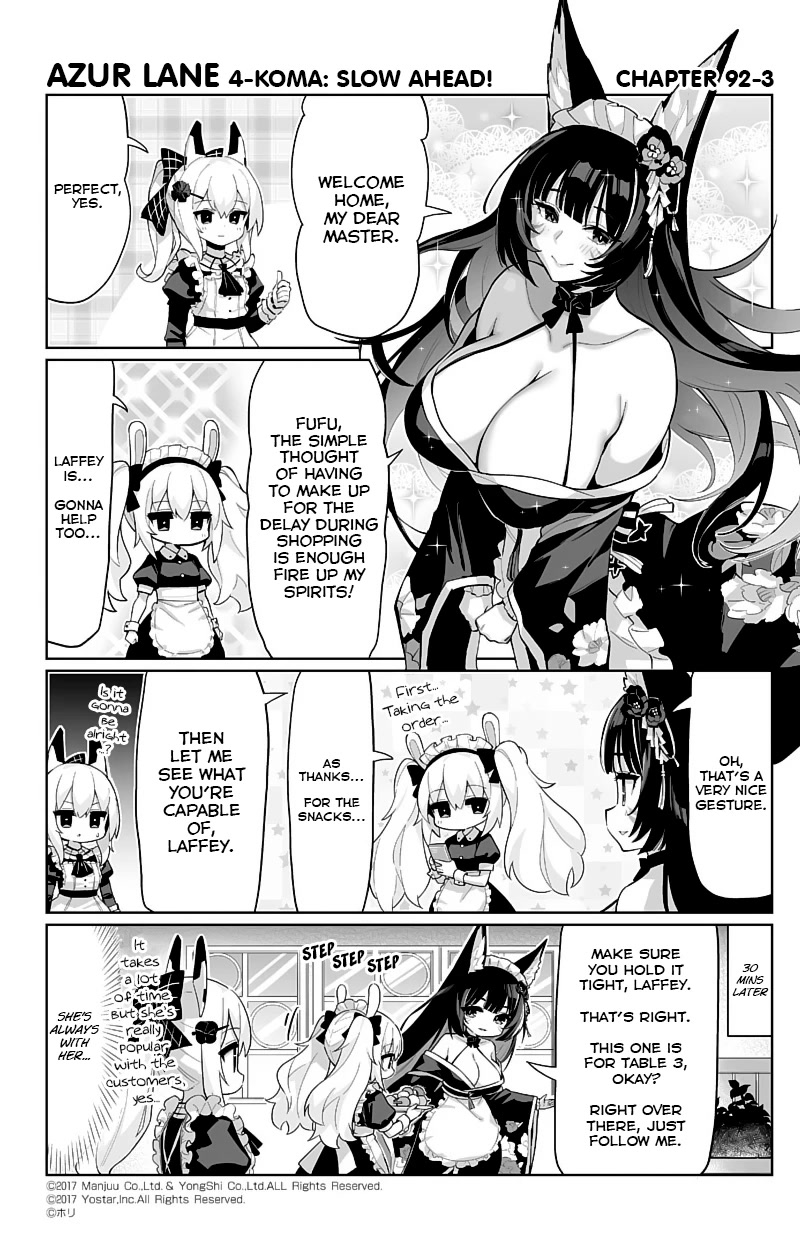 Azur Lane 4-koma: Slow Ahead Chapter 92 page 3 - Chapter 92