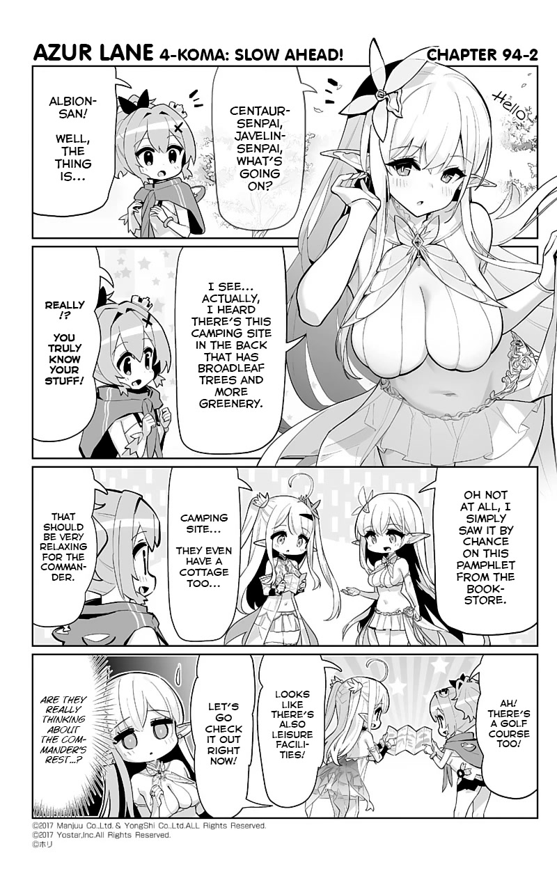 Azur Lane 4-koma: Slow Ahead Chapter 94 page 2 - Chapter 94