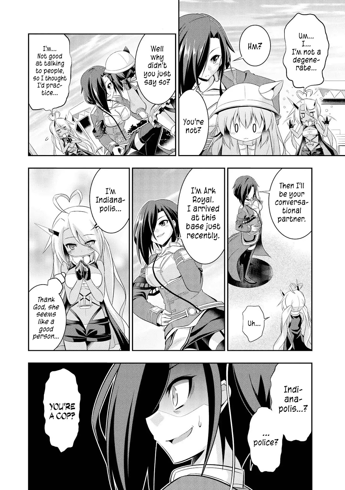 Azur Lane Comic Anthology Vol.2 Chapter 1.6 page 4 - Vol.1 Chapter 6: Curing Indy-chan's Social Anxiety