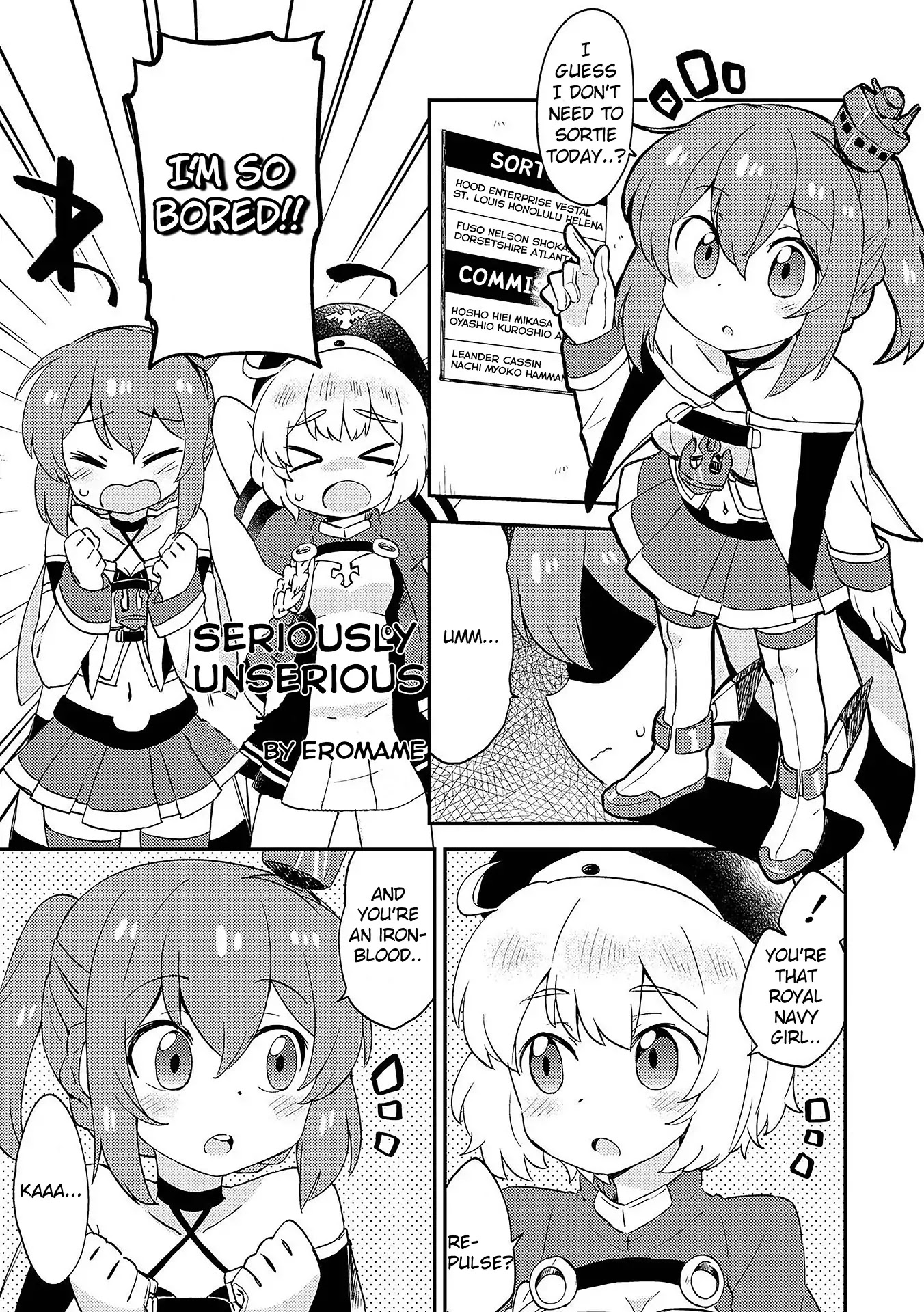 Azur Lane Comic Anthology Vol.2 Chapter 2.12 page 1 - Vol. 2 Chapter 12: Seriously Unserious