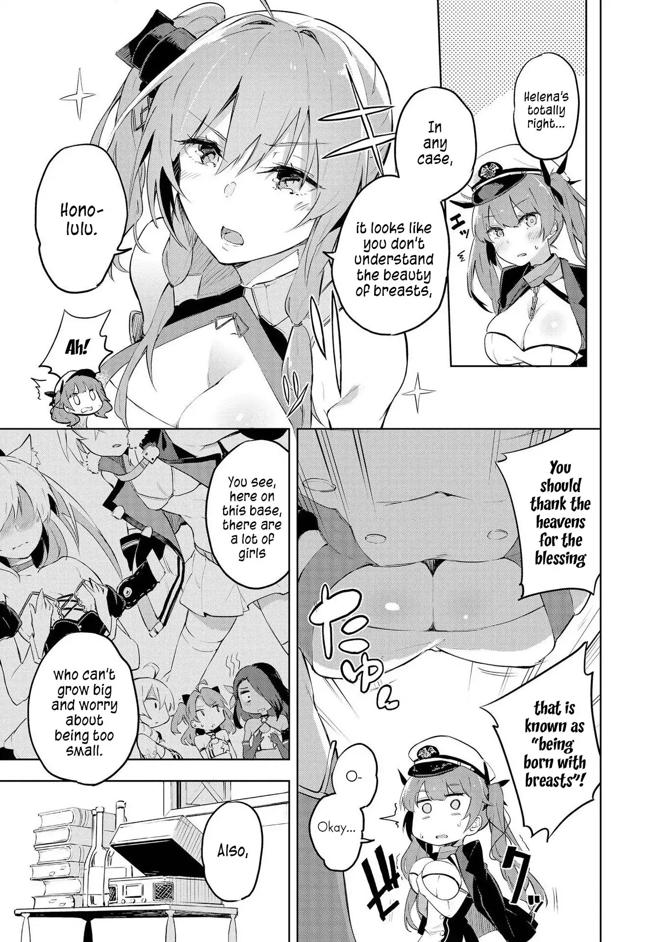 Azur Lane Comic Anthology Vol.2 Chapter 3.2 page 3 - Vol.3 Chapter 2: Honolulu Is Worrying!!