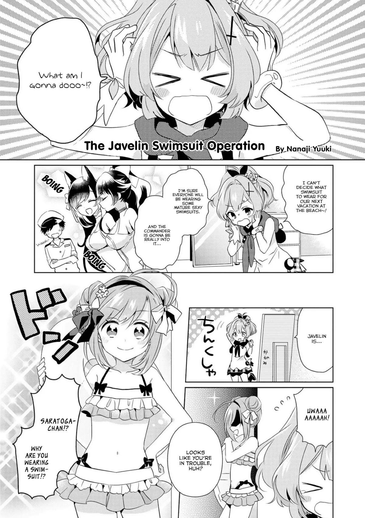 Azur Lane Comic Anthology Vol.2 Chapter 7.3 page 1 - Vol.7 Chapter 3: The Javelin Swimsuit Operation
