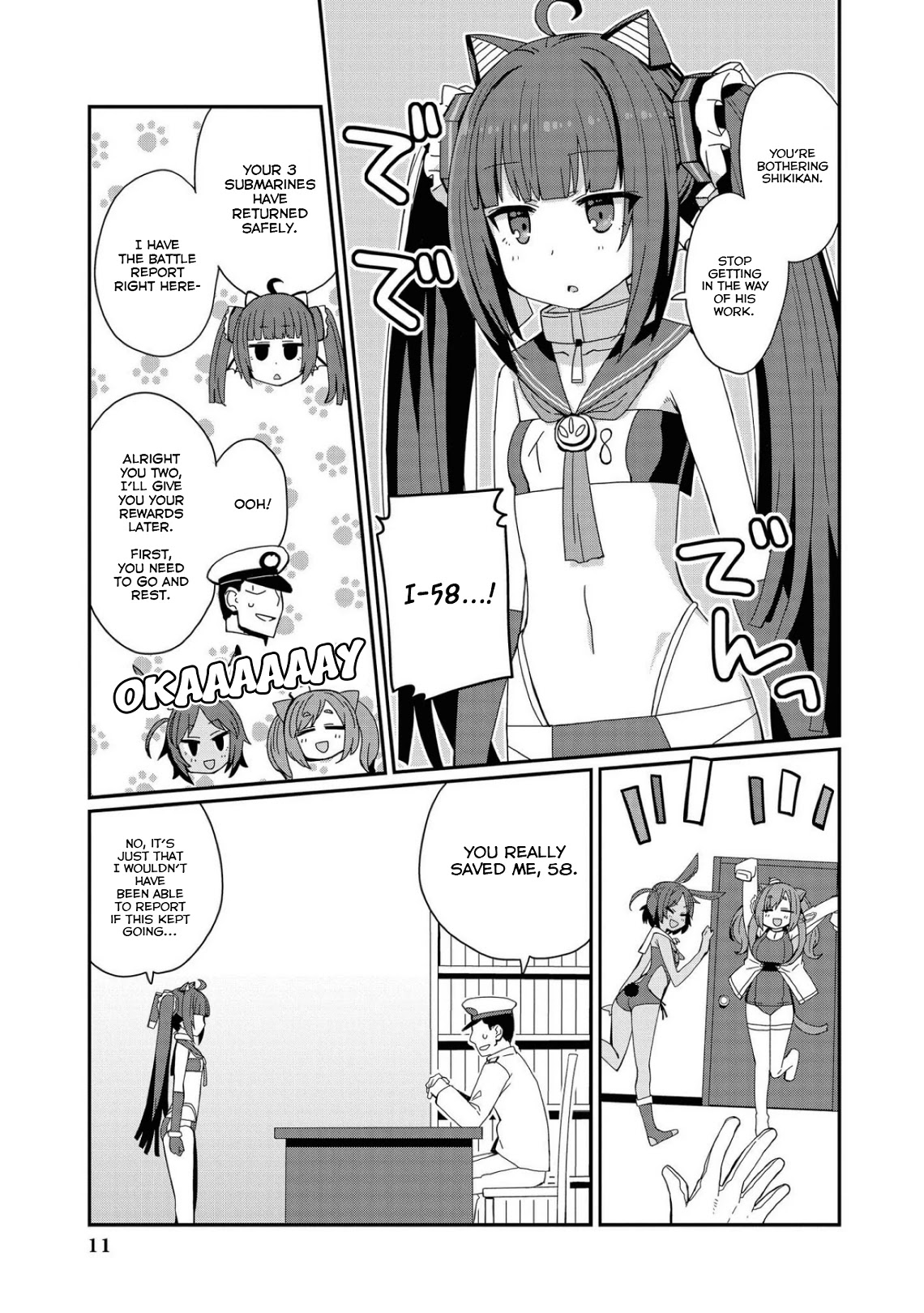 Azur Lane Comic Anthology Vol.2 Chapter 8.1 page 11 - Vol.8 Chapter 1: I-Type Submarine, Attack!