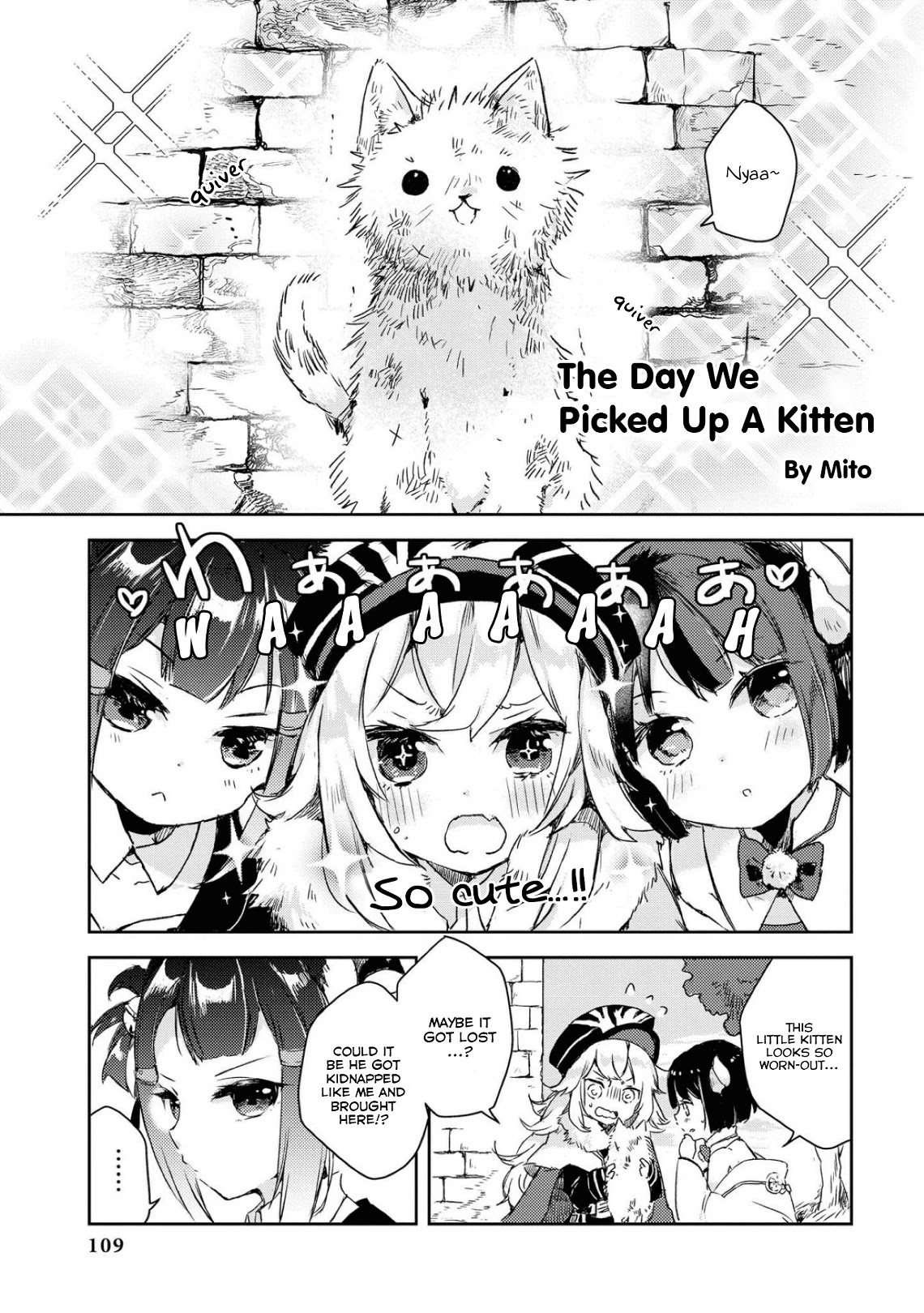 Azur Lane Comic Anthology Vol.2 Chapter 8.11 page 1 - Vol.8 Chapter 11: The Day We Picked Up A Kitten