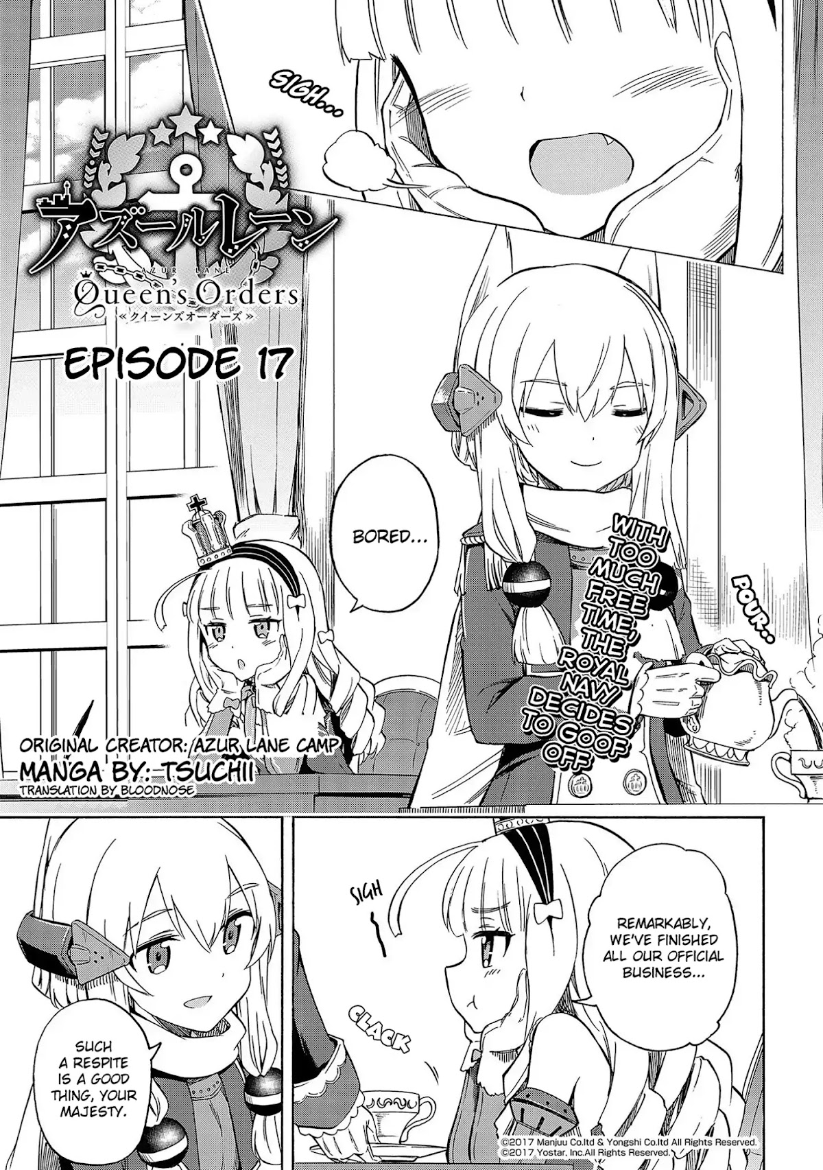 Azur Lane: Queen's Orders Chapter 17 page 1 - Chapter 17