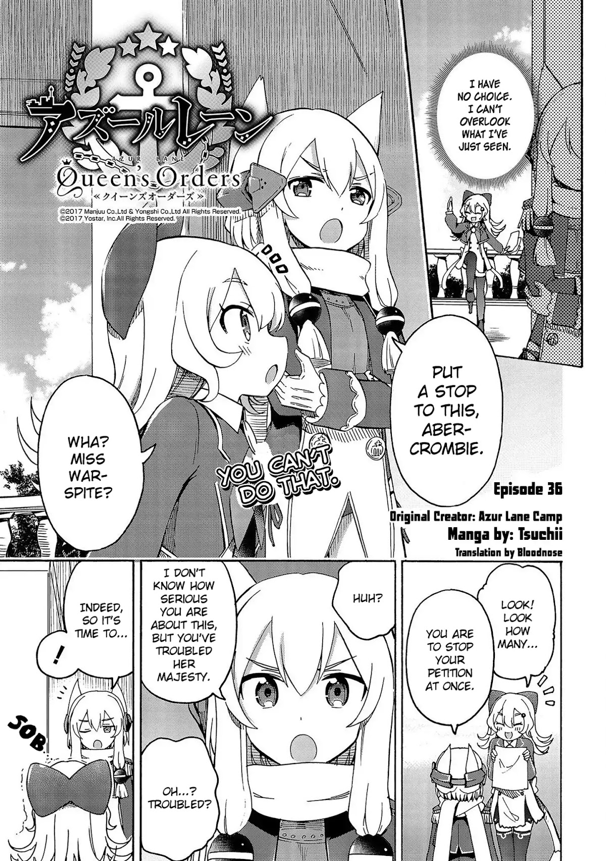 Azur Lane: Queen's Orders Chapter 36 page 1 - Chapter 36